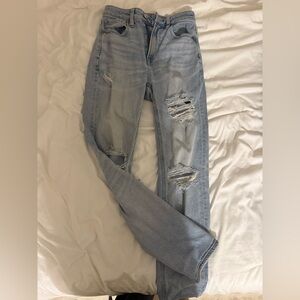 American Eagle Distressed Light Blue Women's Jeans